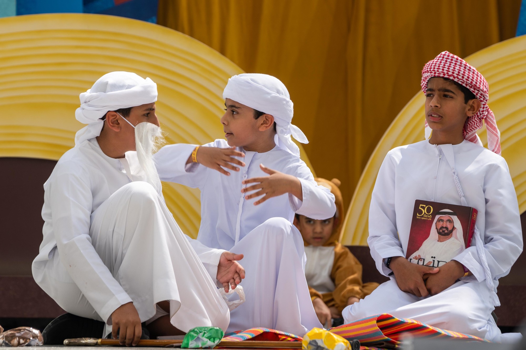 Al Karan Primary School, Ras Al Khaimah perform during Expo Young Stars on Al Wasl Stage m56673