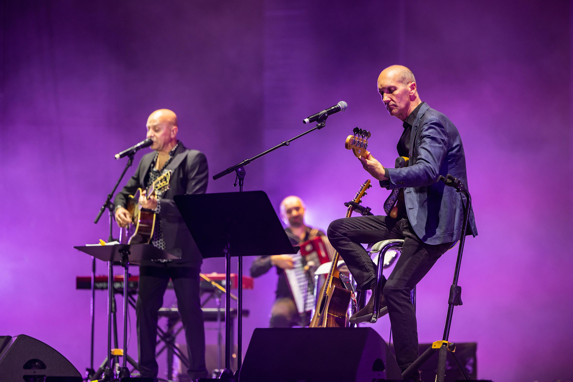 Radiodervish perform with Arab Orchestra of Nazareth at Dubai Millennium Amphitheatre m10907