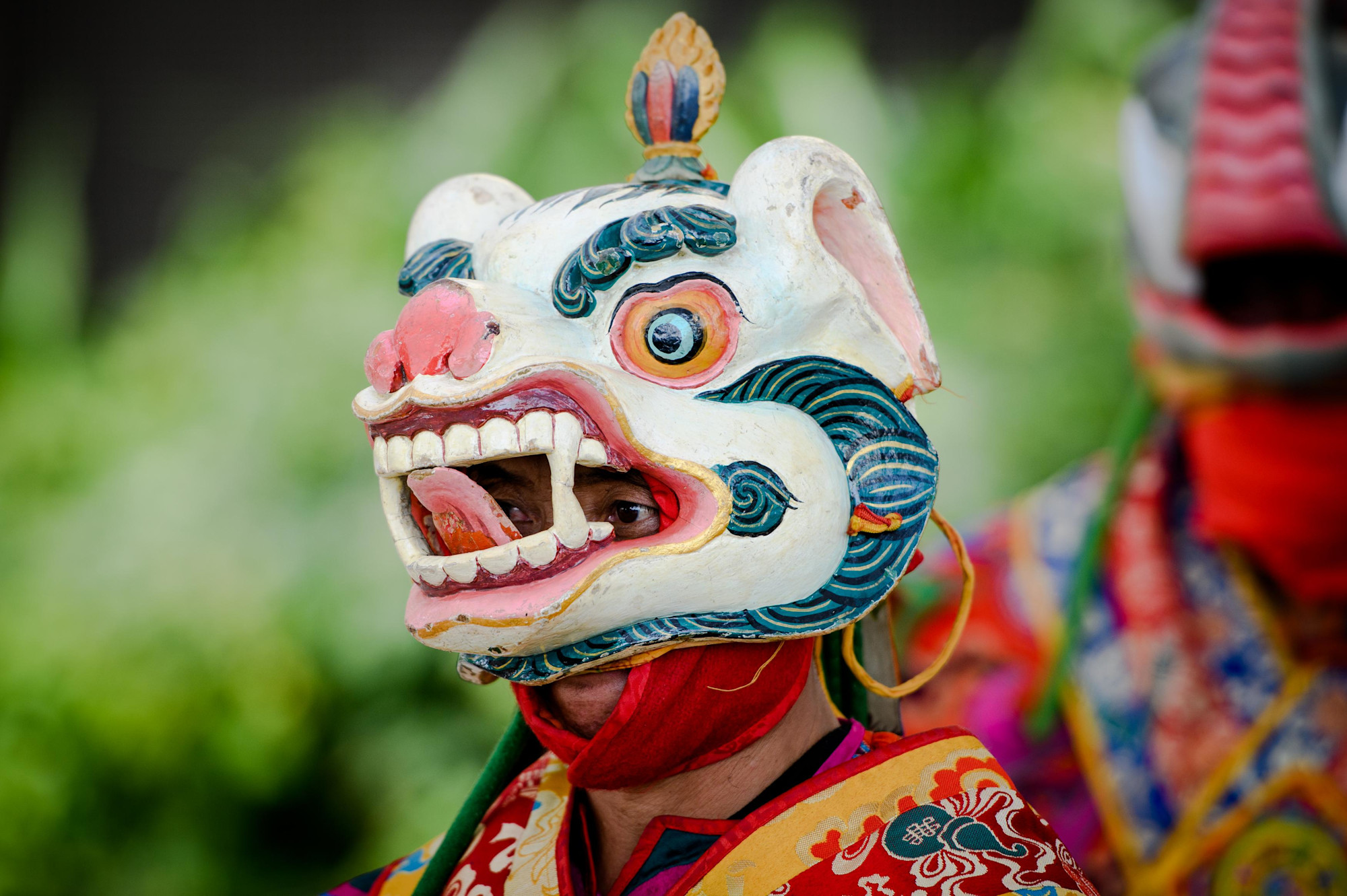 Bhutanese cultural performers during the Bhutan National Day Ceremony at Al Wasl m24194