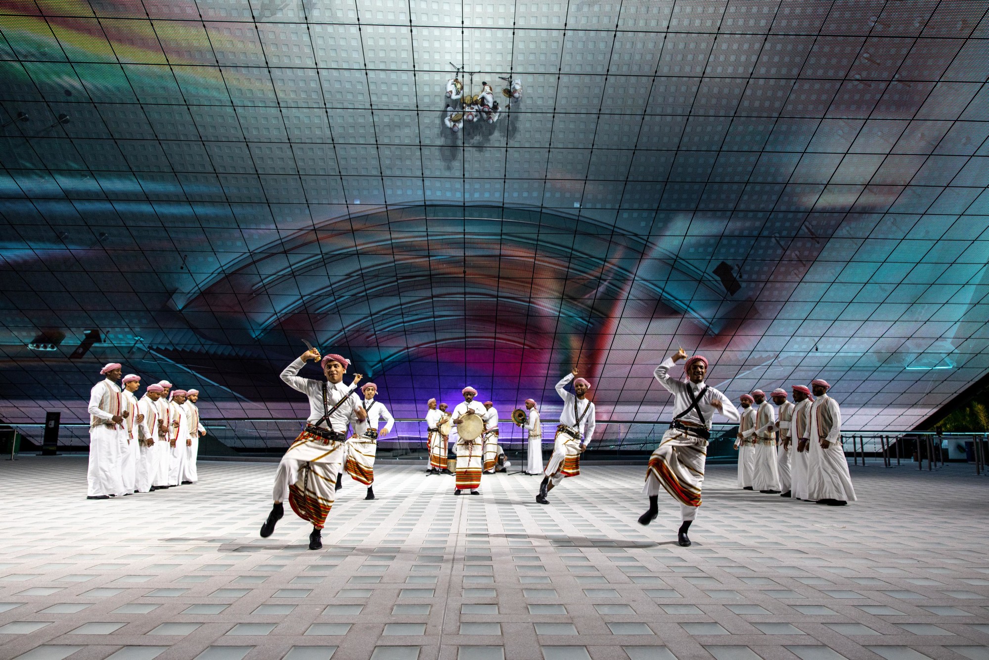 Saudi Folklore Performance at the Kingdom of Saudi Arabia Pavilion m3957