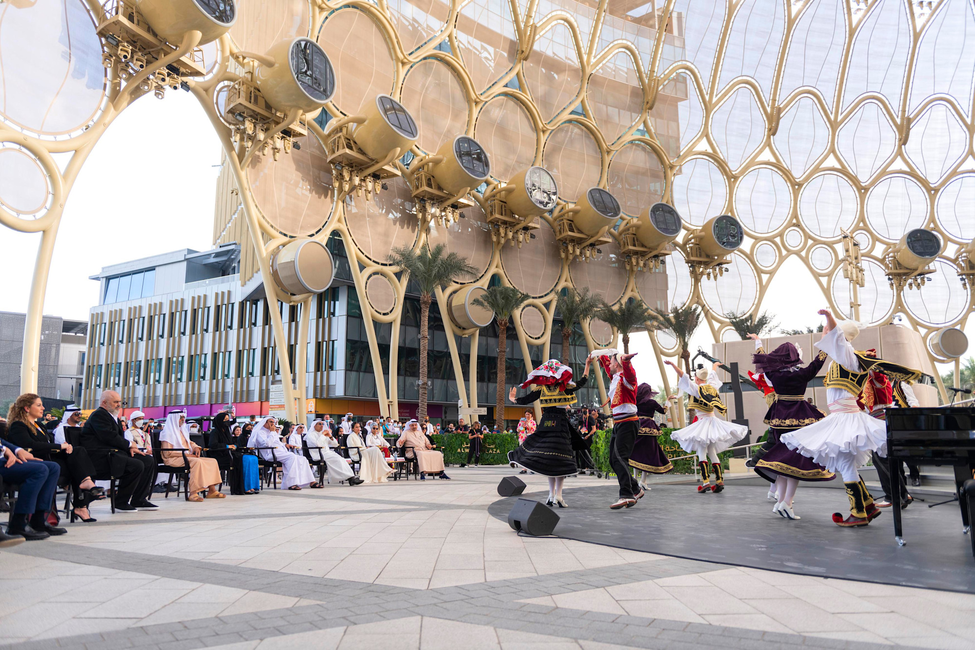 Cultural performance during the Albania National Day Ceremony at Al Wasl m60860