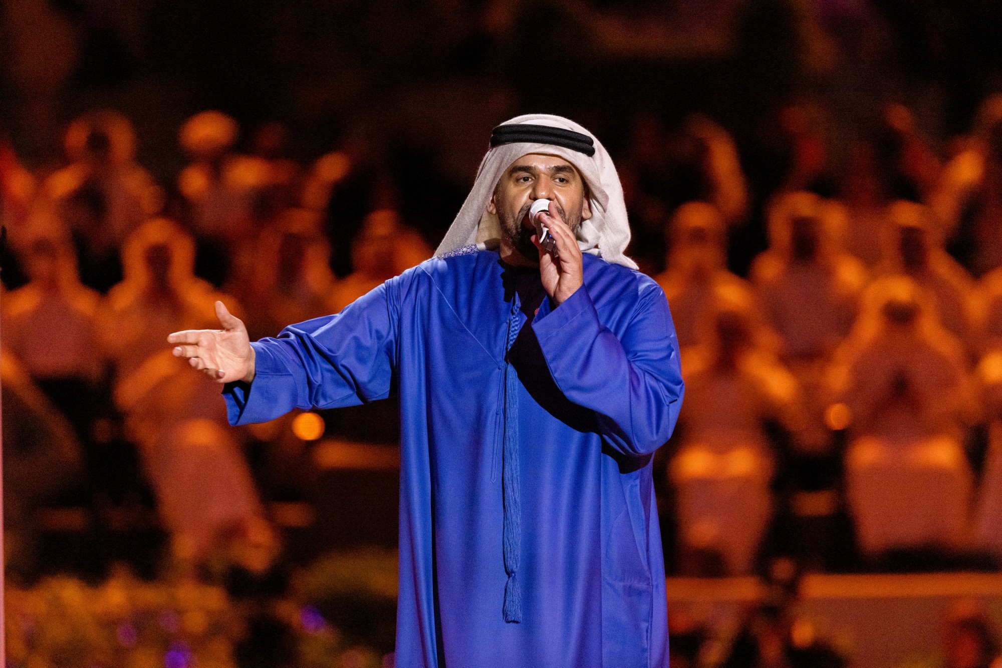 Infinite Nights Hussain Al Jassmi performs on Al Wasl Stage m61090