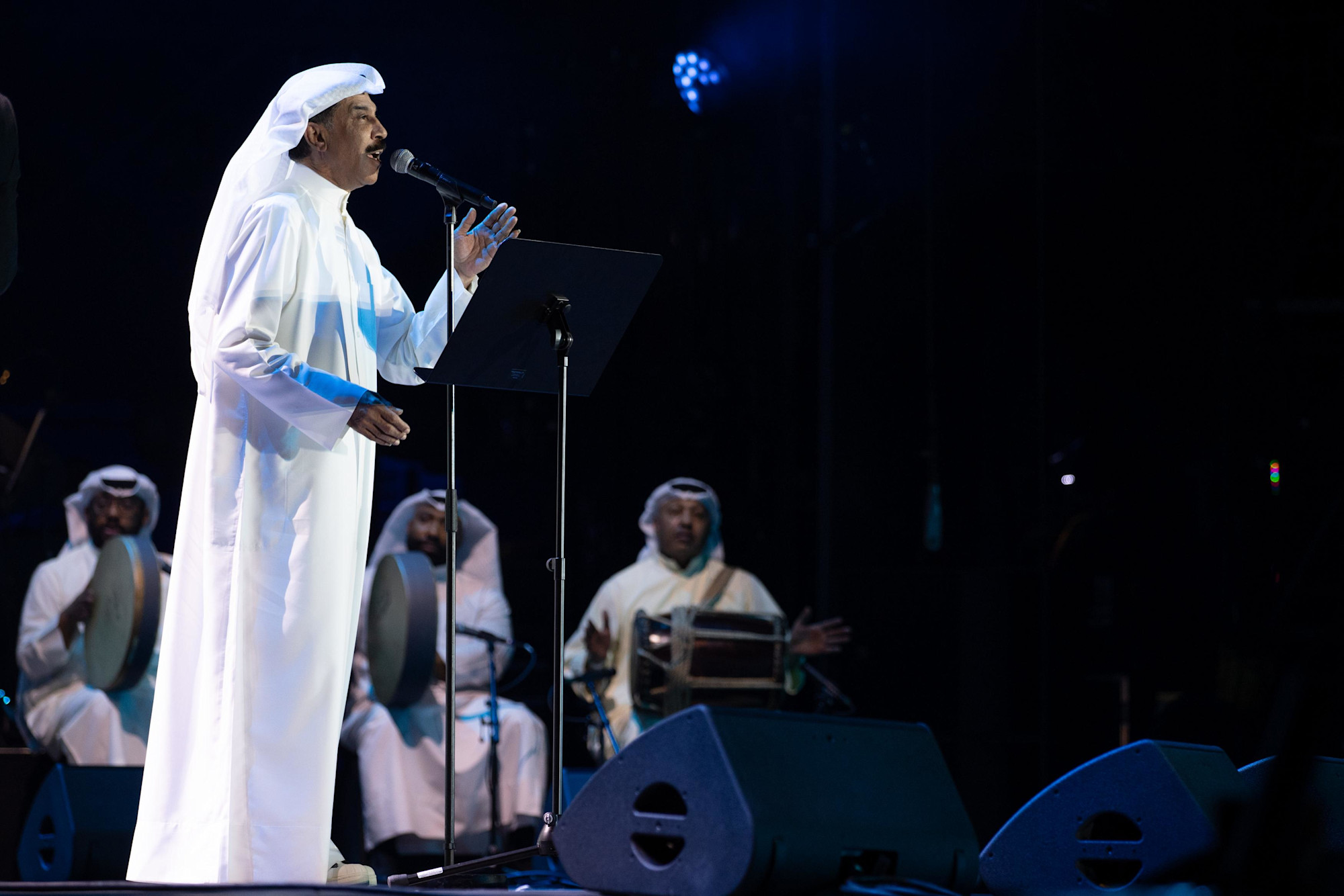 Kuwaiti singer Abdullah Al-Ruwaishid performs at Jubilee Stage m13266
