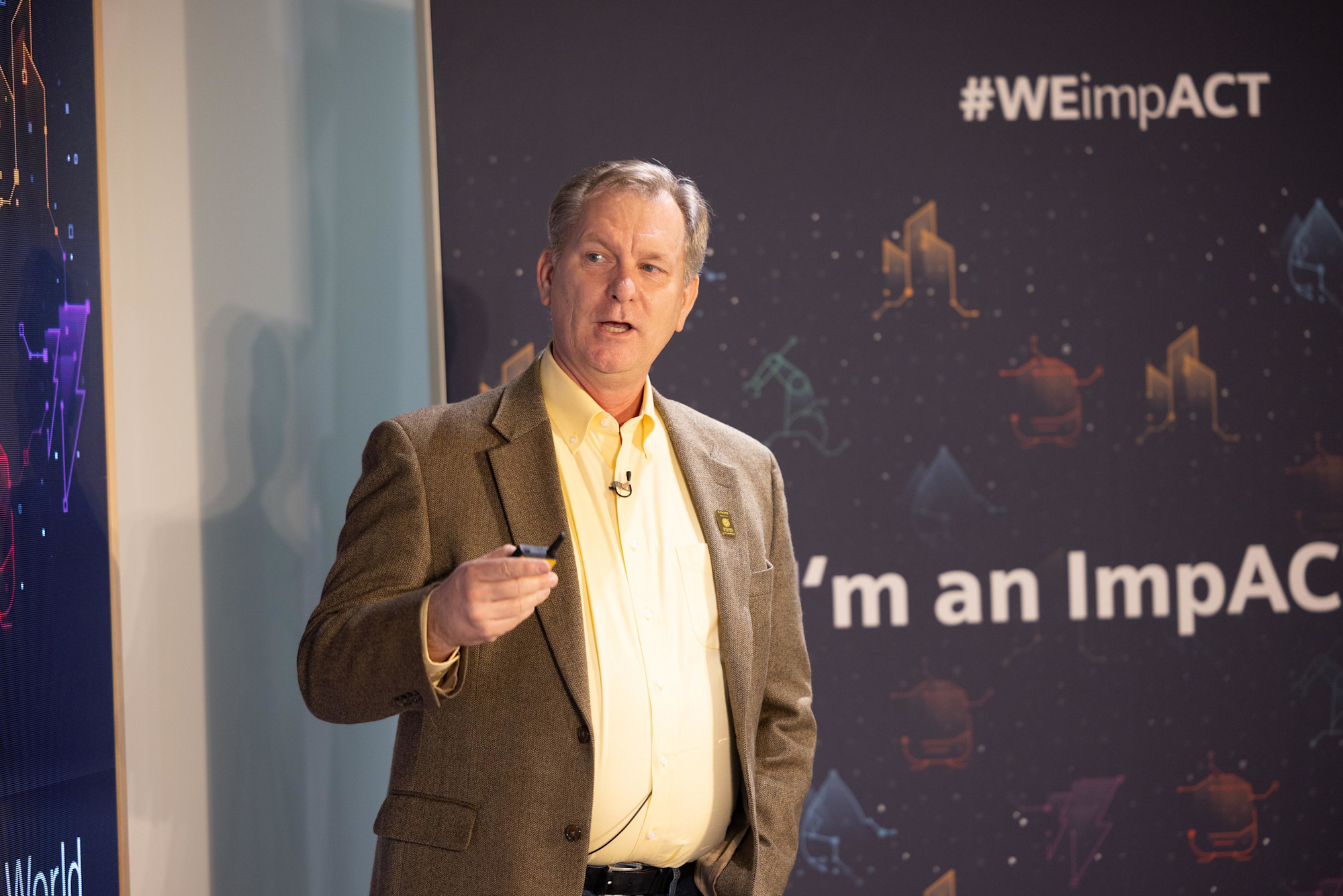 David Mitchell, VP MindSphere Product of Siemens speaks during the Grand Finale of the MindSphere Future World Series at Partners Hub m61279