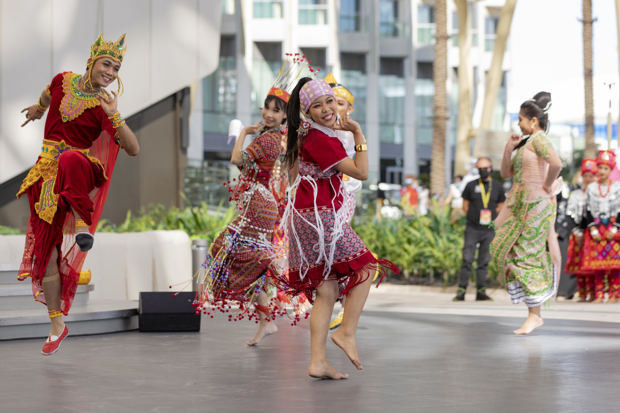 Cultural performance during the Myanmar National Day Ceremony at Al Wasl m52556