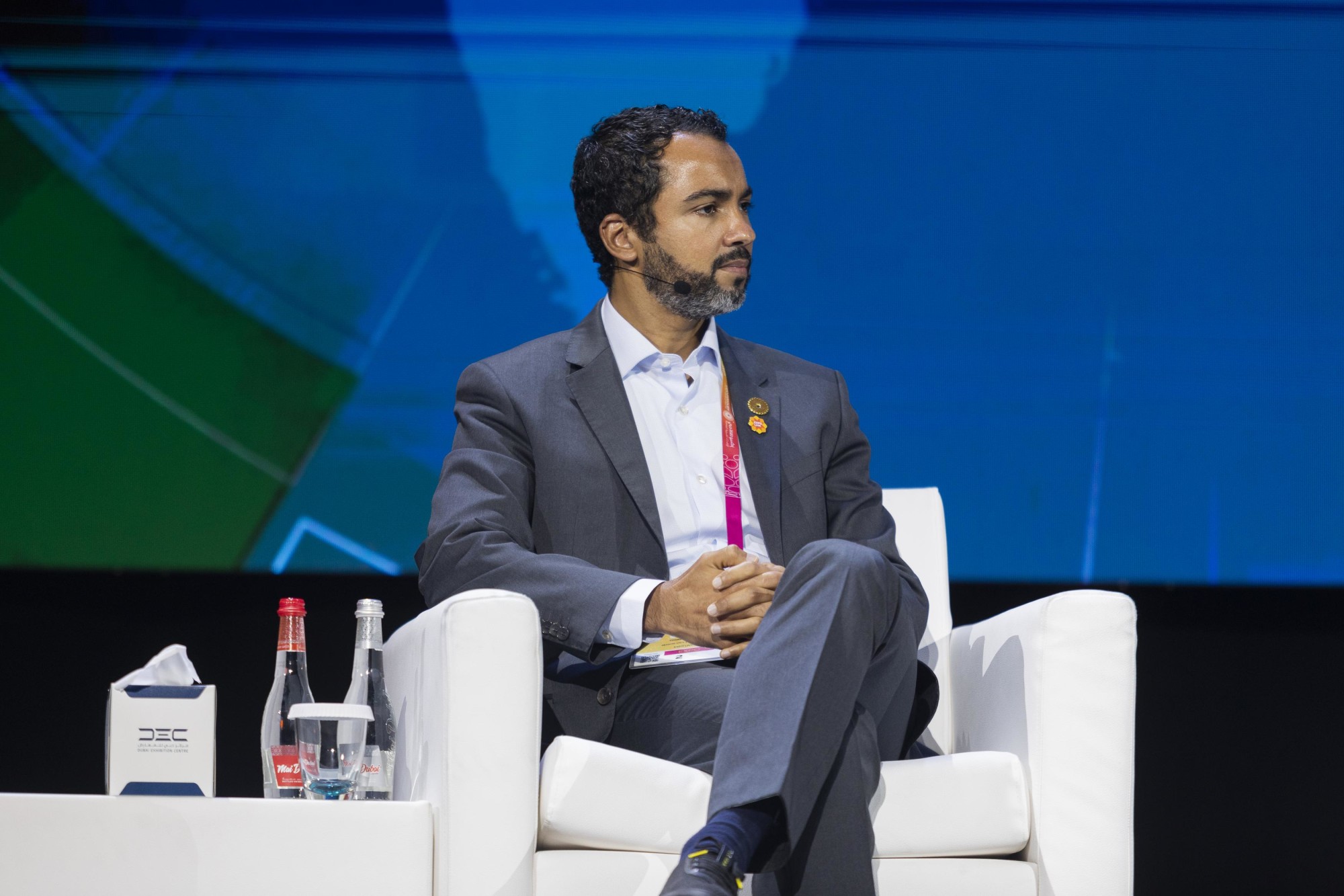 Yousuf Caires, Senior Vice President of Expo Live, Expo 2020 Dubai during the Global Best Practice Programme Assembly at Dubai Exhibition Centre m35205