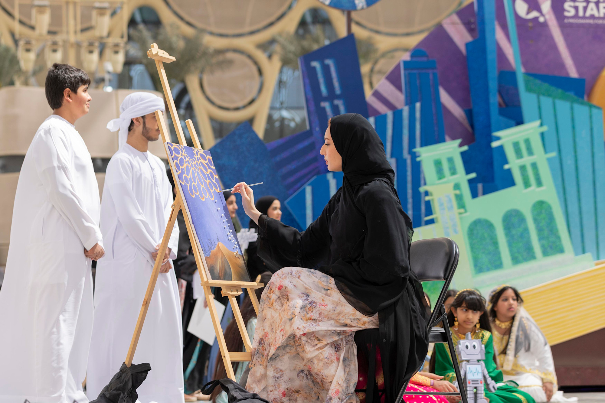 Liwa International School, Abu Dhabi perform during Expo Young Stars at Al Wasl m64428