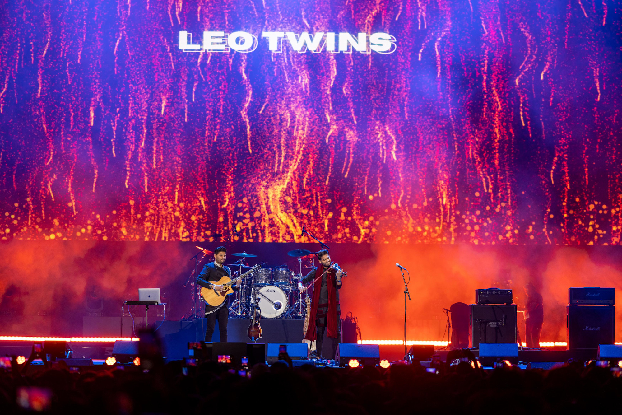 Leo Twins perform during the Land of Colours Concert at Jubilee Stage m68243
