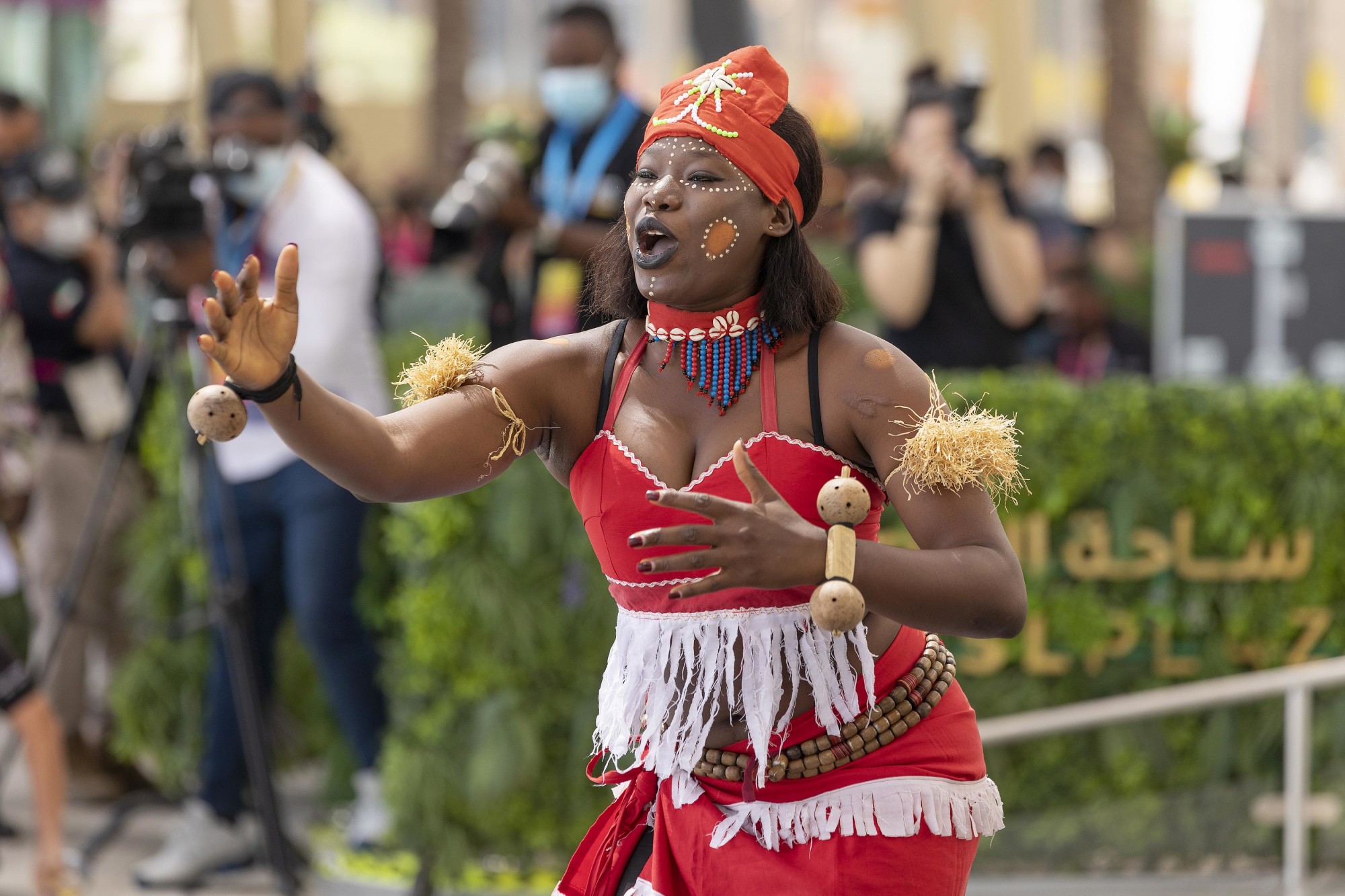 Cultural performance during the Democratic Republic of the Congo National Day Ceremony at Al Wasl m67145