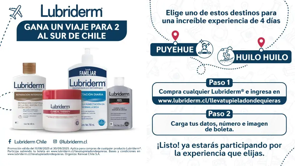 Lubriderm lleva tu piel a donde quieras