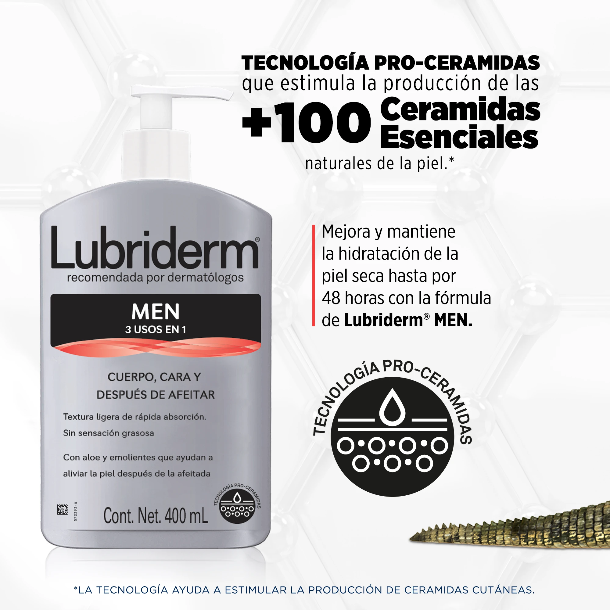 LUBRIDERM® Men’s 3 en 1