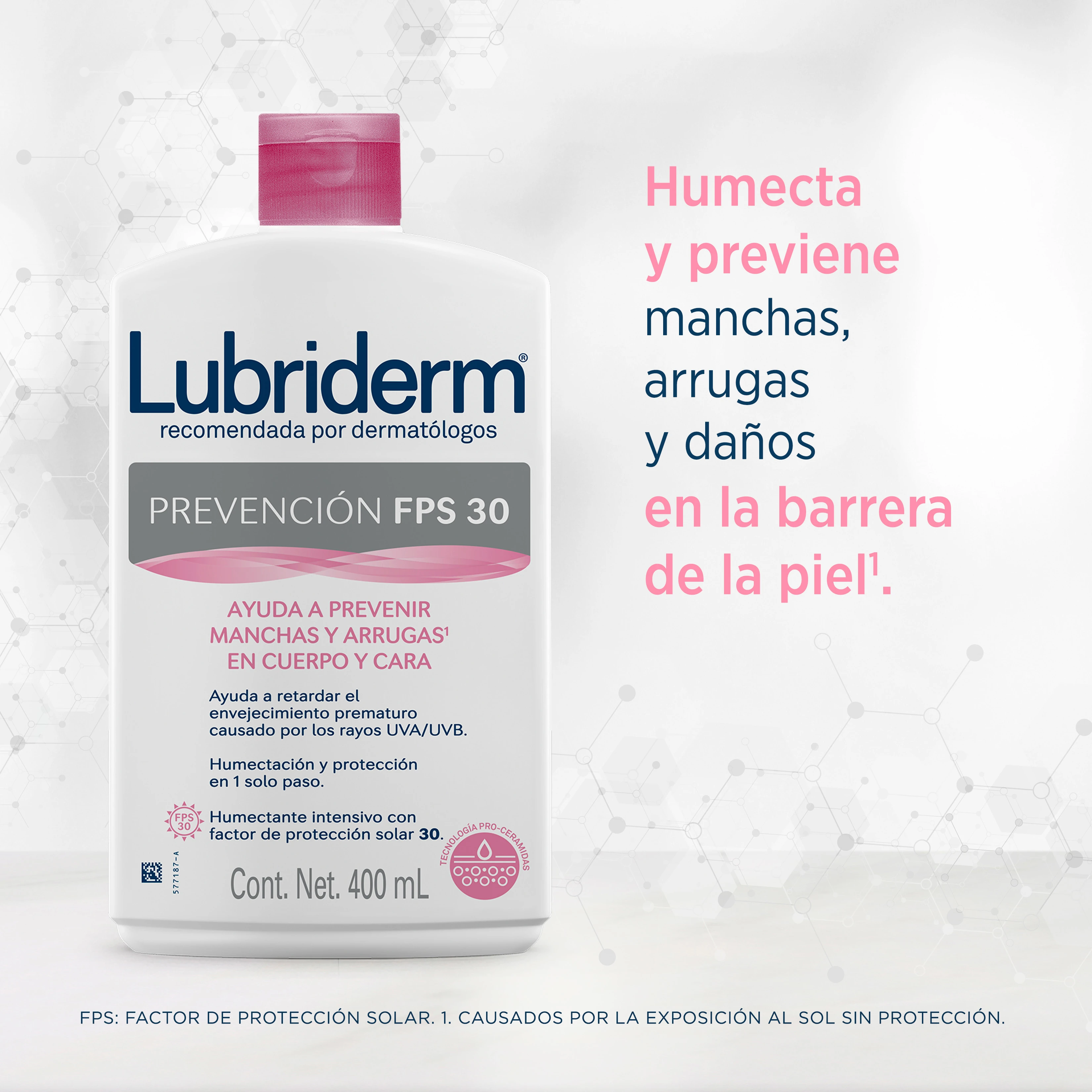 LUBRIDERM® PREVENCIÓN FPS30 - Back