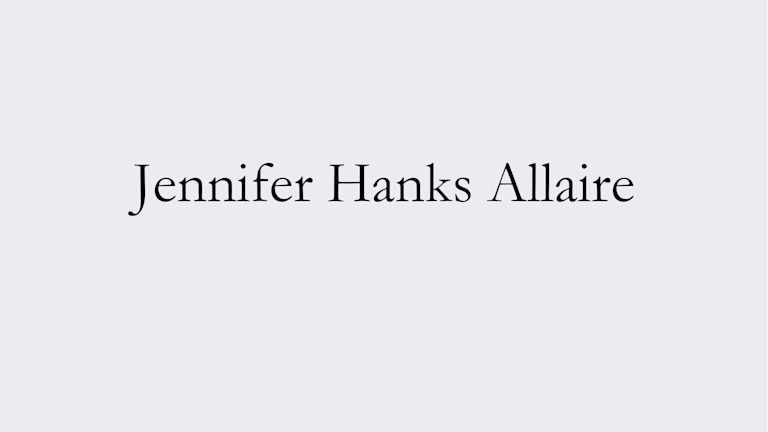 Jennifer Hanks Allaire