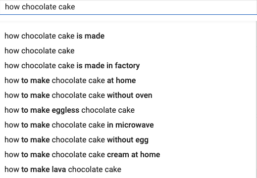 youtube search bar keyword research