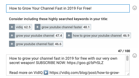 optimizing youtube for keywords