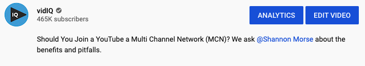 YouTube Creator Mentions