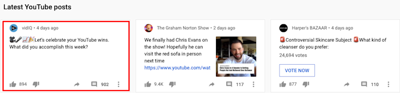 YouTube Community Tab