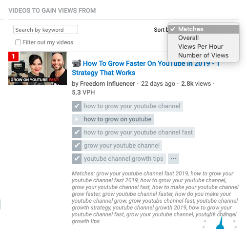 videos to gain views from on youtube vidiq