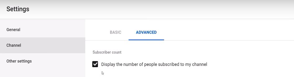 Hide Subscriber Counts YouTube Studio 2019