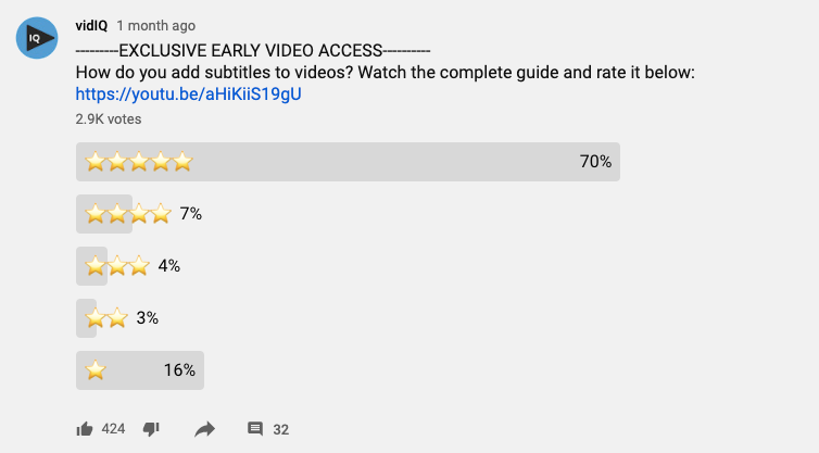 YouTube Community Tab Test 2