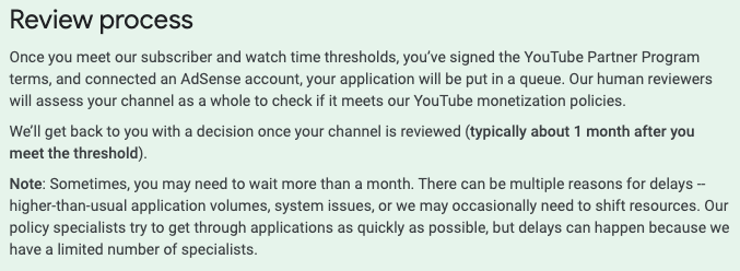YouTube Partner Program Guidelines