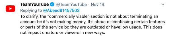 YouTube TOS