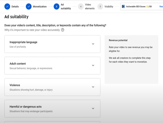 Ad Suitability Dashboard YouTube