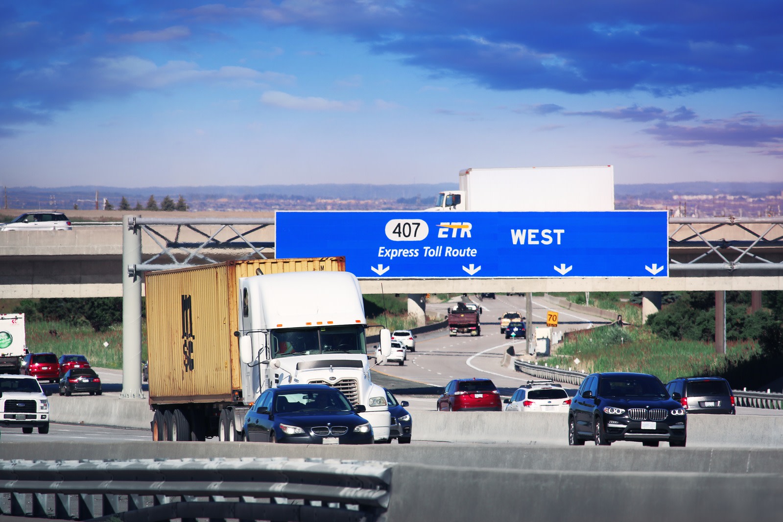 Entrance to Highway 407 ETR