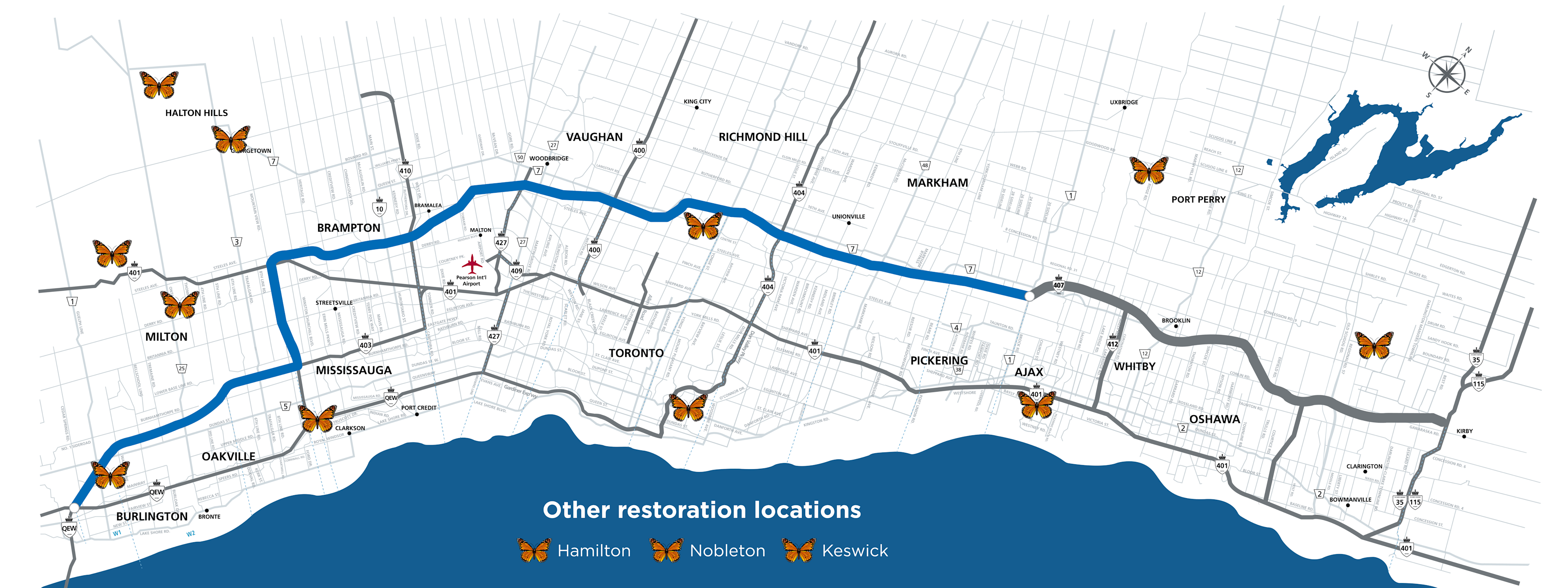 CWF Restoration locations map
