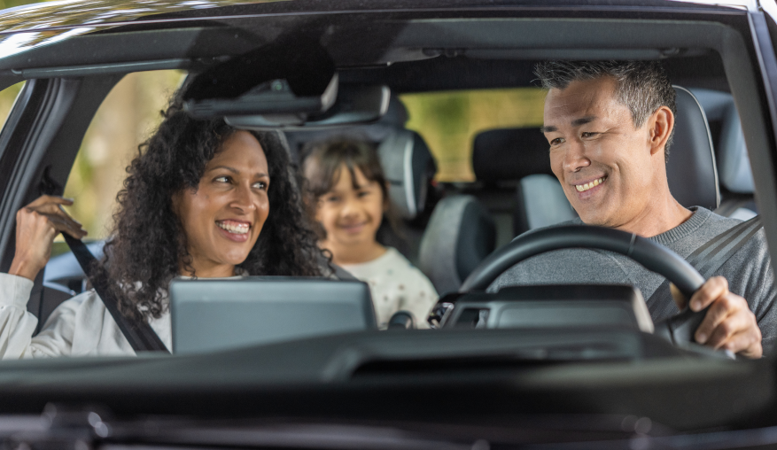 Family in vehicle