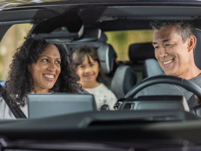 Family in vehicle