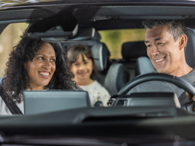 Family in vehicle