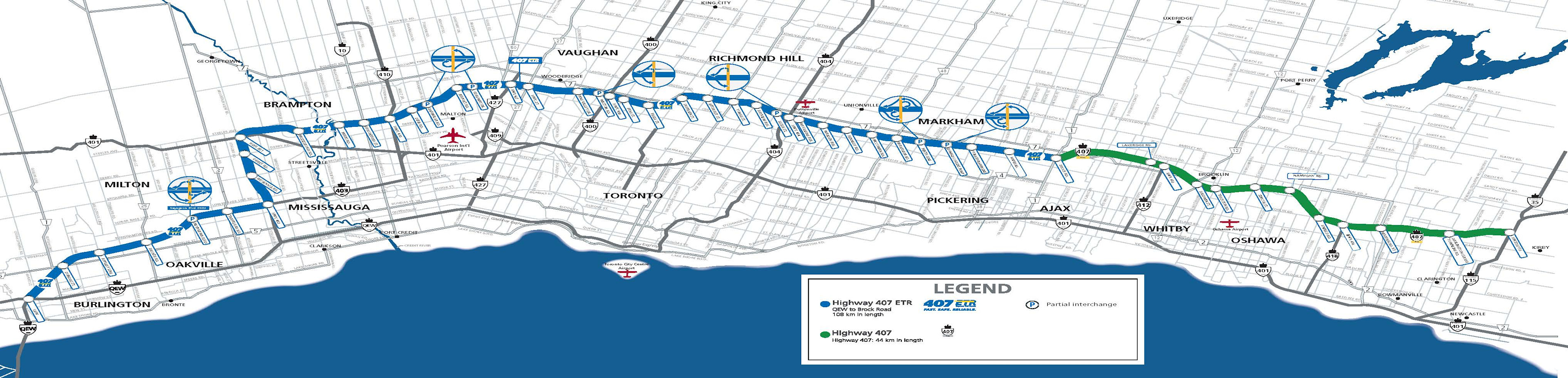 Highway 407 ETR vs Highway 407 MAP