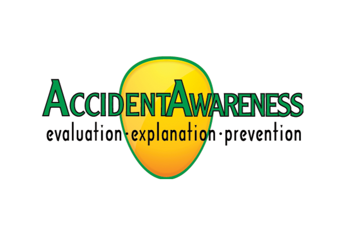 Accident Awareness logo. Evaluation. Explanation. Prevention.