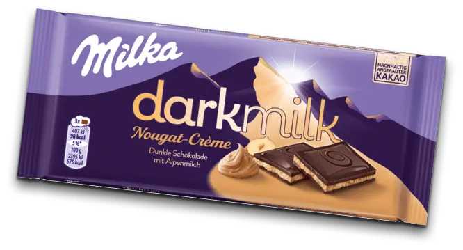 Produktbild Milka darkmilk Nougat-Crème