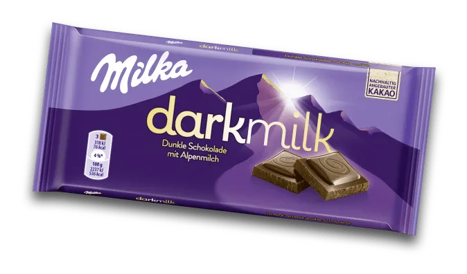 Produktbild Milka darkmilk Alpenmilch