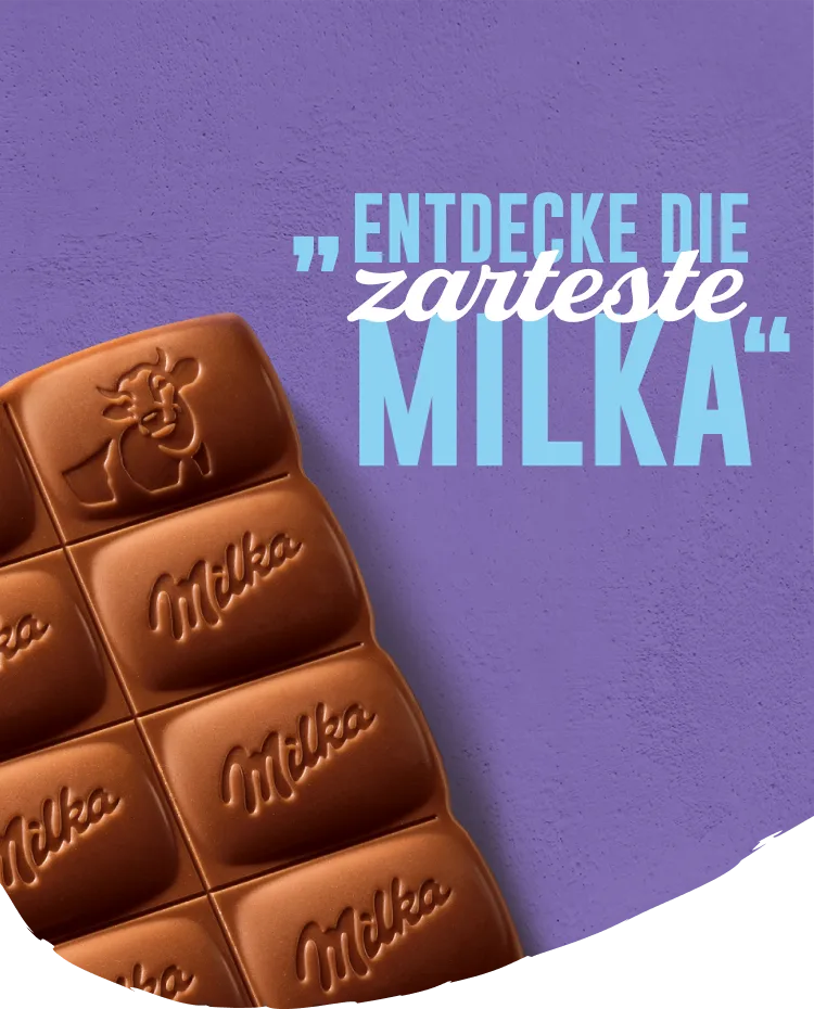 | im neuen Entdecke Milka! Tafeln Design