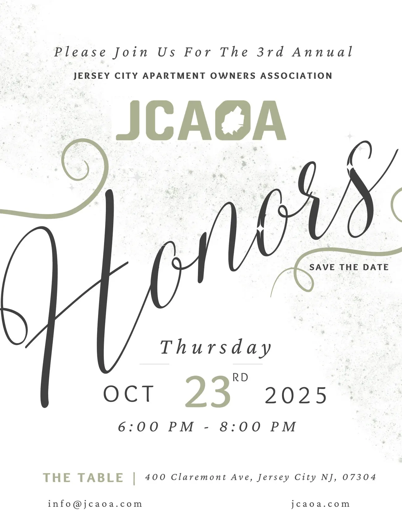 3rd Annual JCAOA Honors Invite