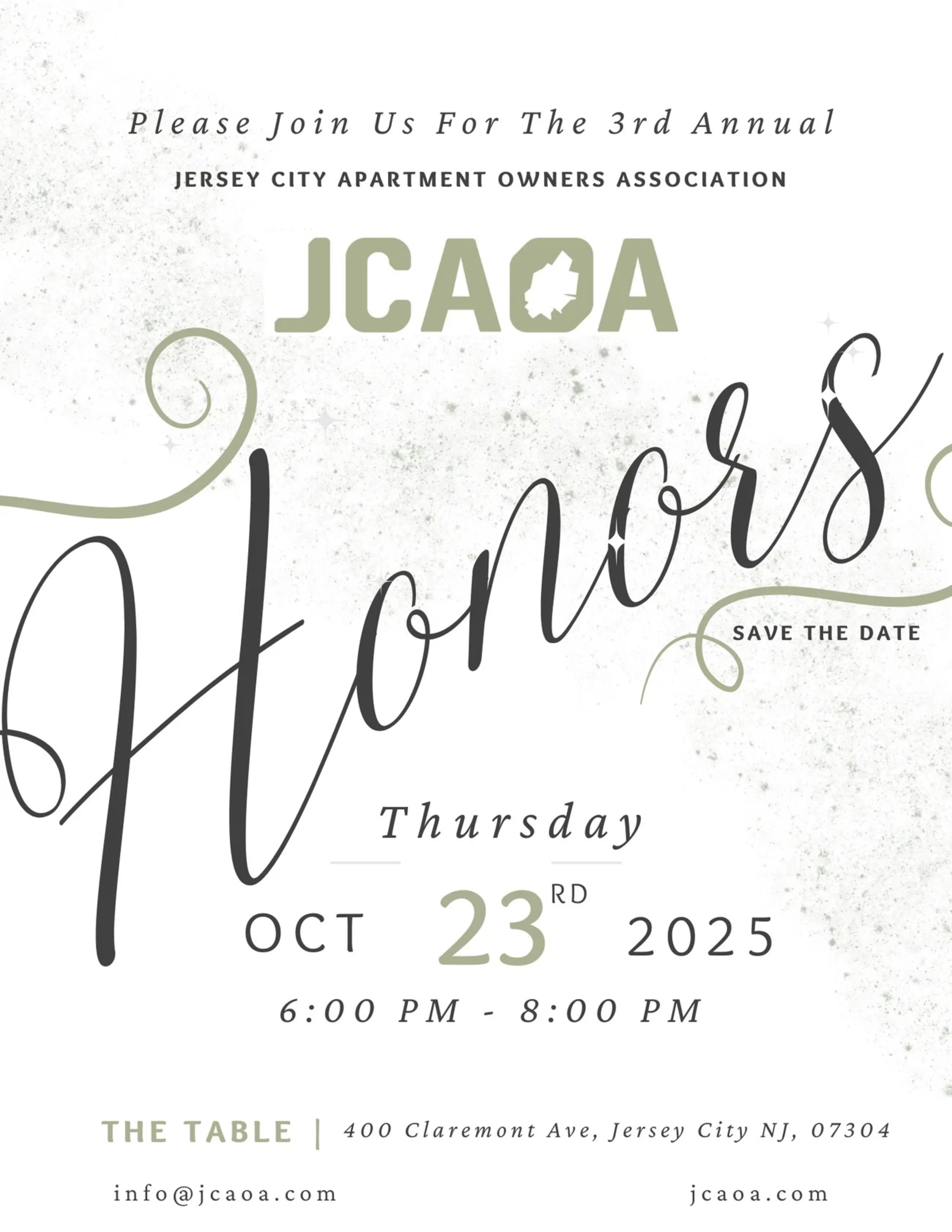 3rd Annual JCAOA Honors Invite