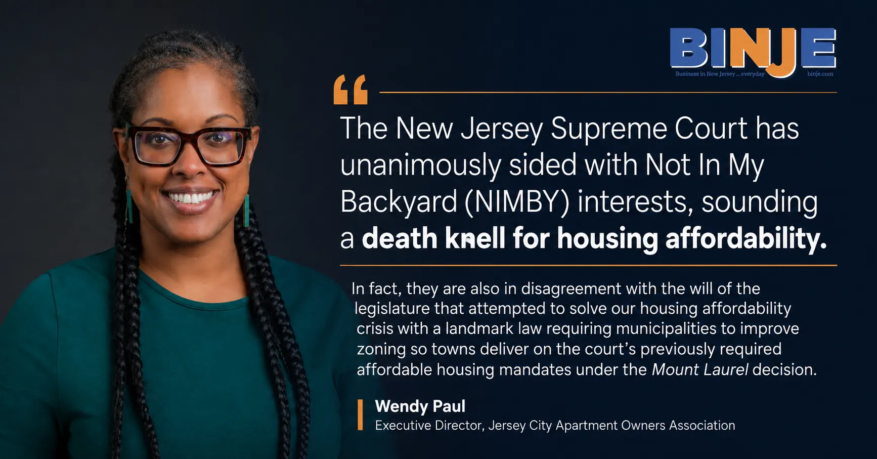 Wendy BINJE quote