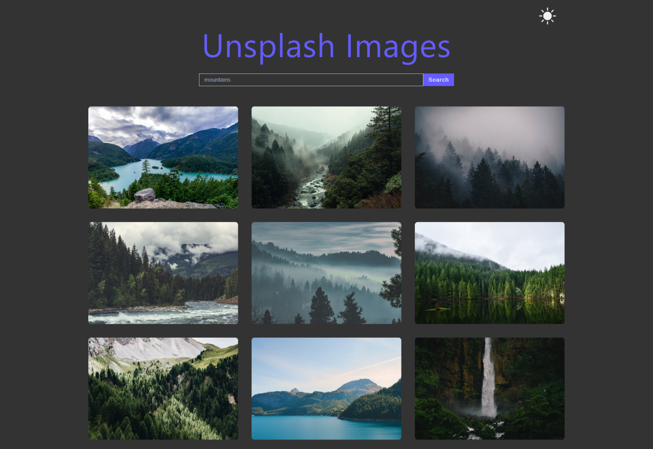 unsplash images app