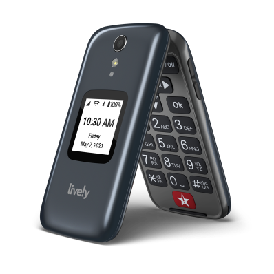 LIVELY Jitterbug Phones Flip2 - Flip Cell Phone for Seniors - Must Be  Activated Phone Plan - Not Compatible with Other Wireless Carriers - Red  Flip