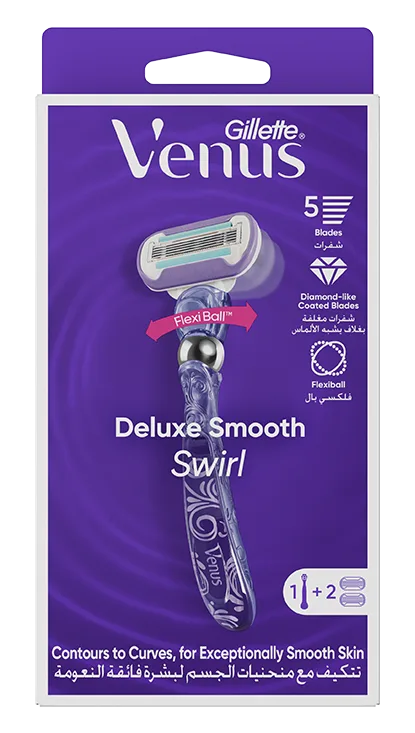 حزمة Deluxe Smooth Swirl Razor