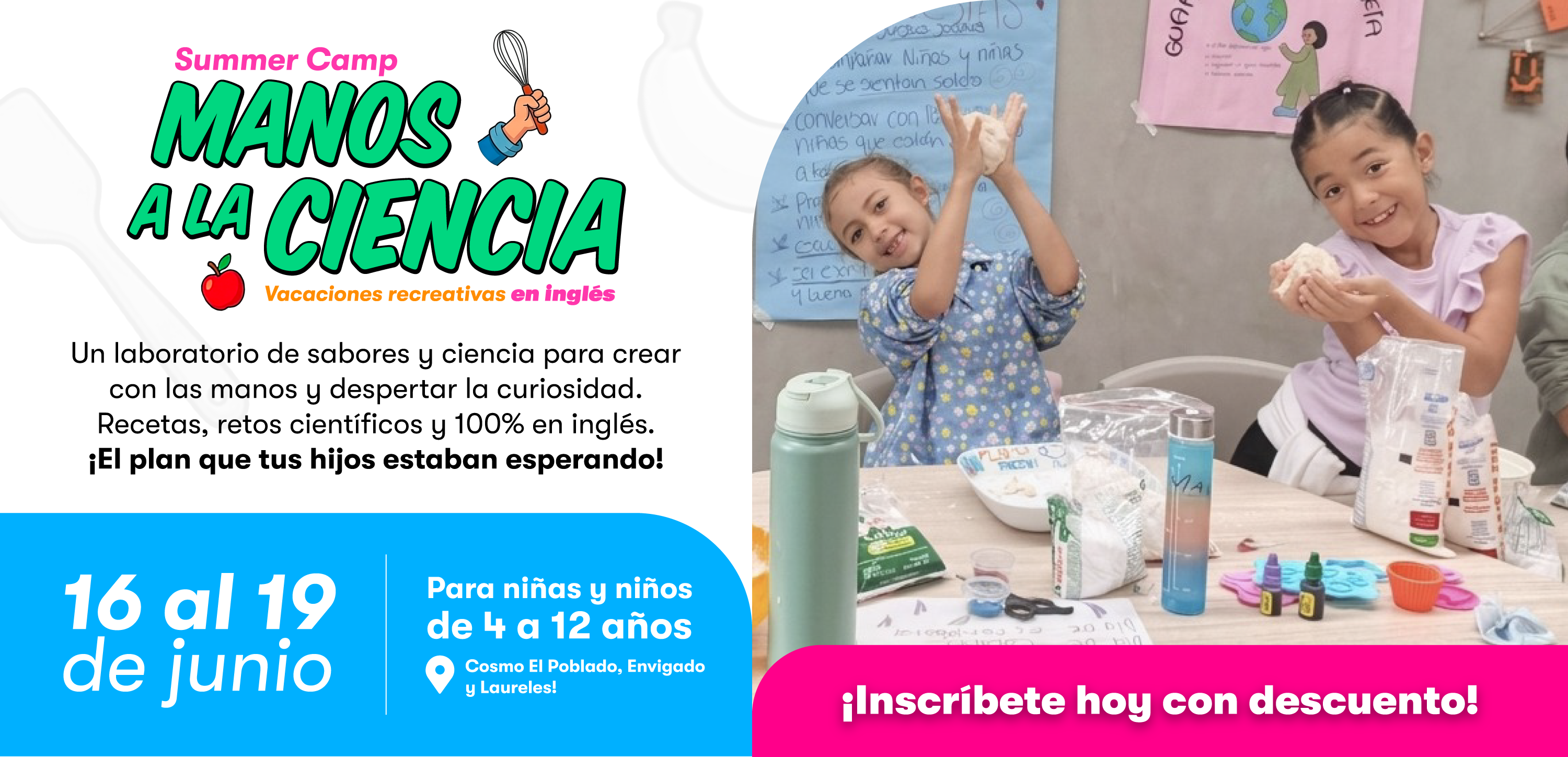 Landing summer camp Banner Principal Mobile
