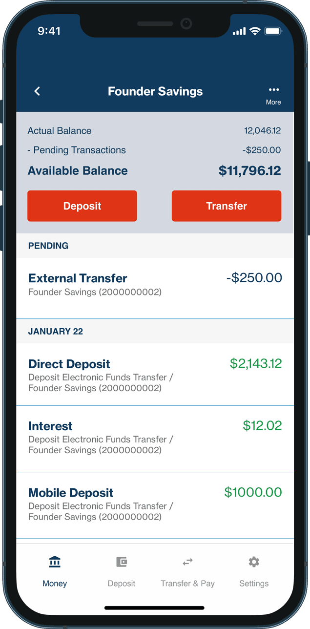 Transaction LC mobile screenshot