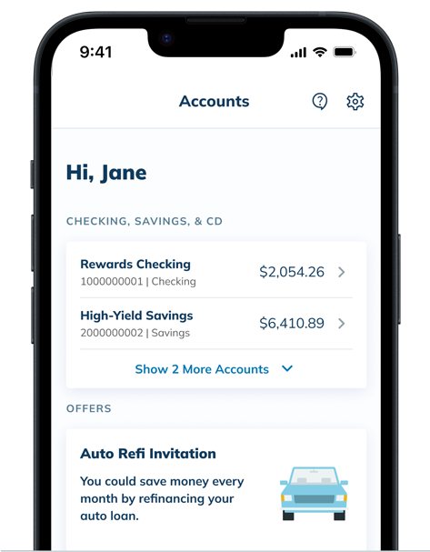 Dashboard mobile-banking 