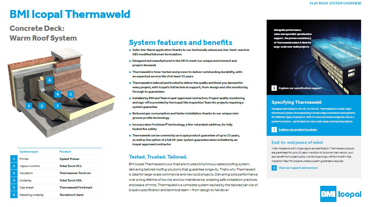 Thermaweld Concrete Deck Warm Image
