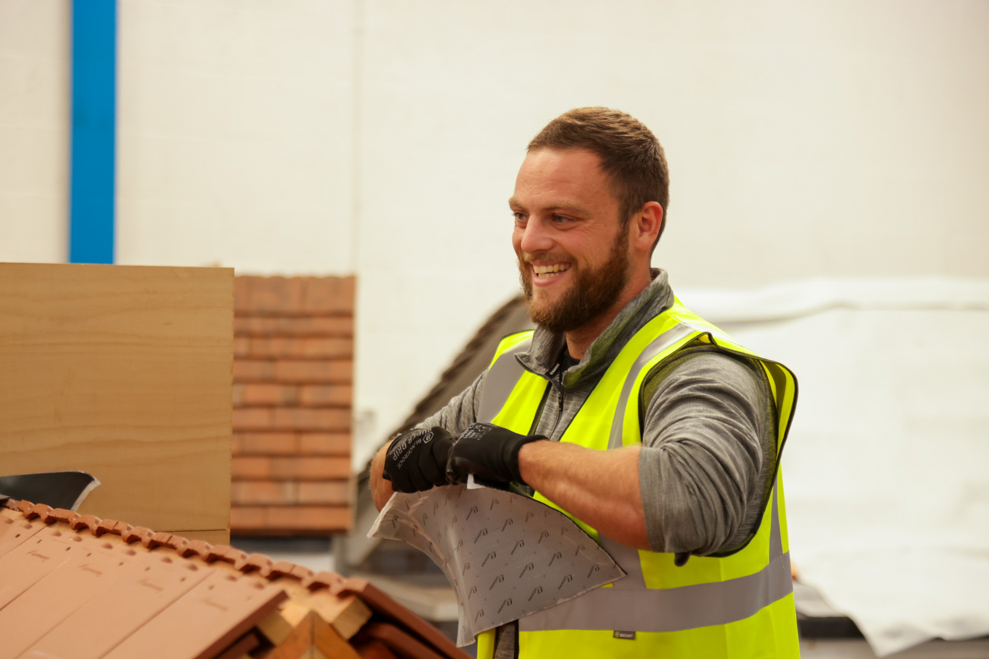 Euan Forsyth completing a challenge during the BMI Apprentice of the Year competition 2023