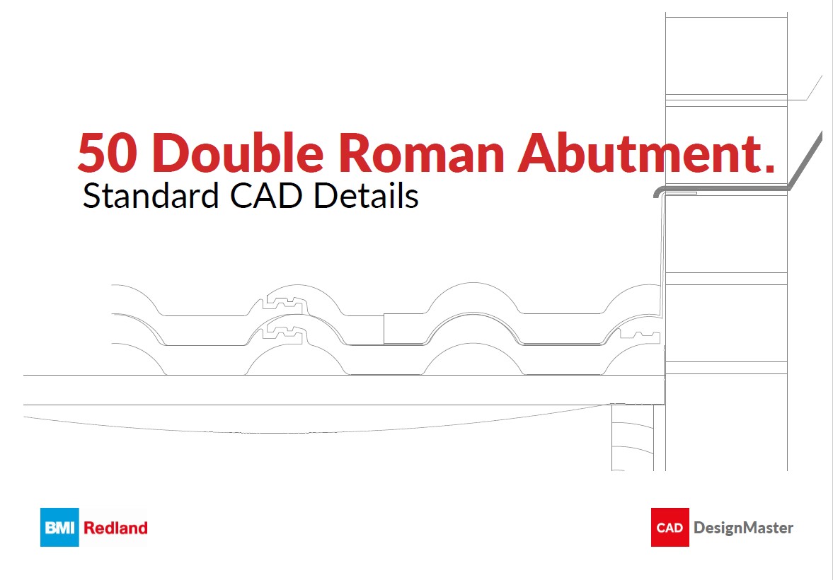50 Double Roman: Abutment CAD Drawings Details