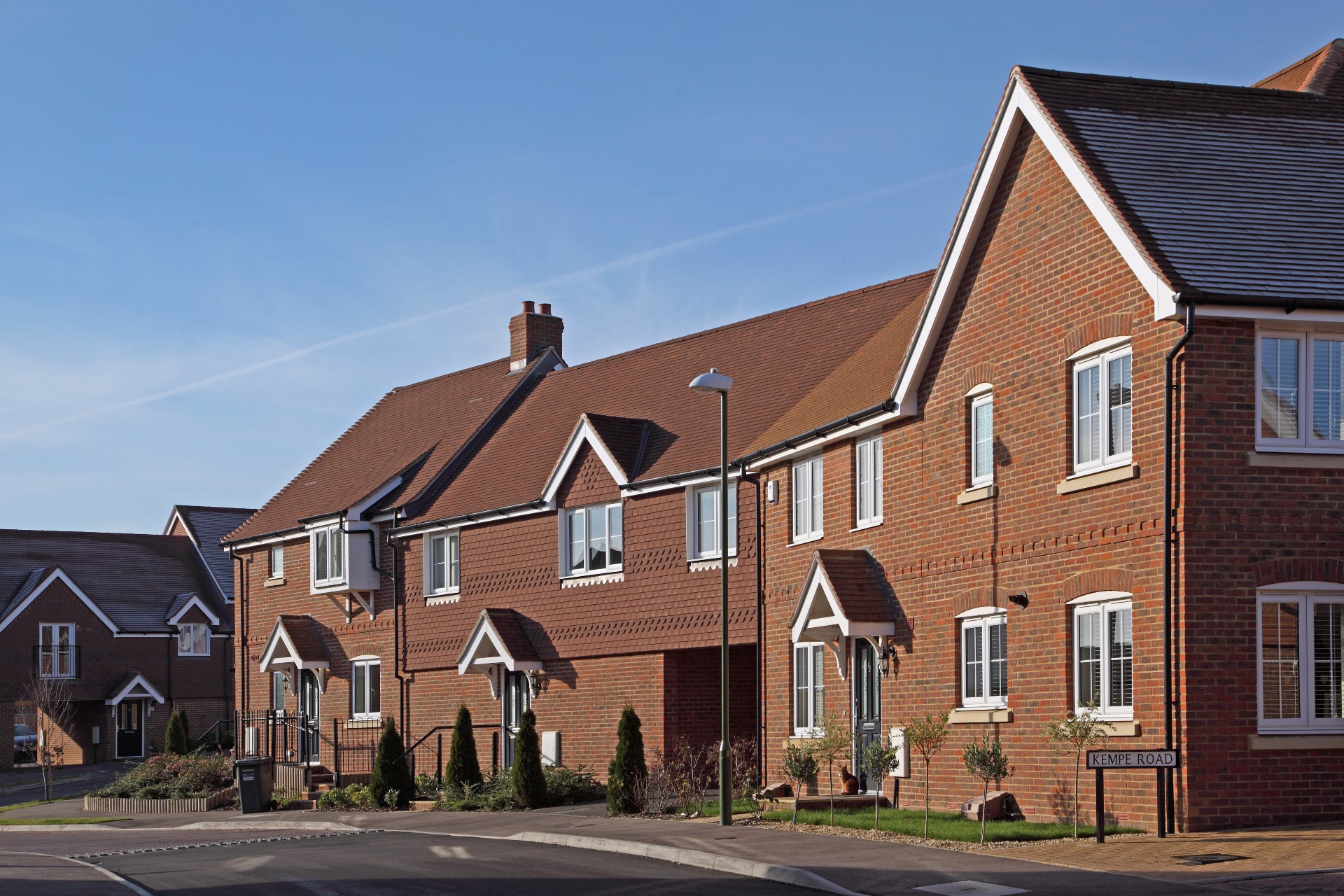 BMI Redland Heathland concrete plain tile housebuilder site